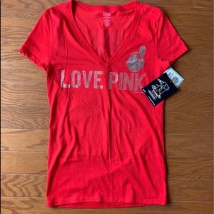 PINK MLB Cleveland Indians Shirt